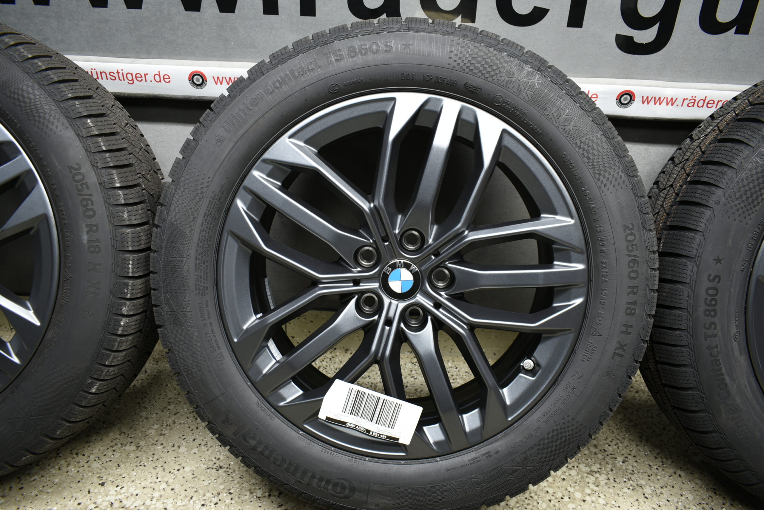 BMW X1 U11 iX1 U11 X2 U10 iX2 U10 U25 Alufelgen mit Winterreifen 205 60 R18 99H Lager Nr. 1107 – Bild 5