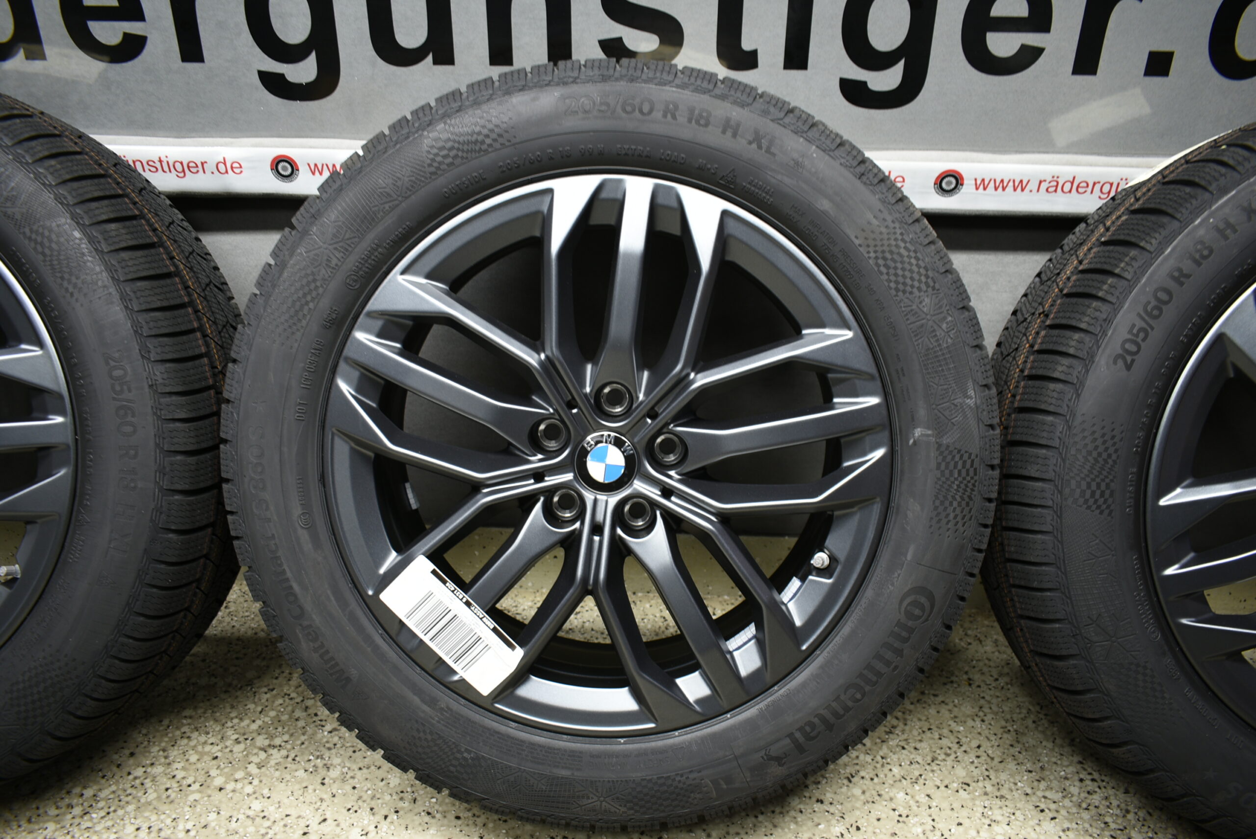 BMW X1 U11 iX1 U11 X2 U10 iX2 U10 U25 Alufelgen mit Winterreifen 205 60 R18 99H Lager Nr. 1107 – Bild 6