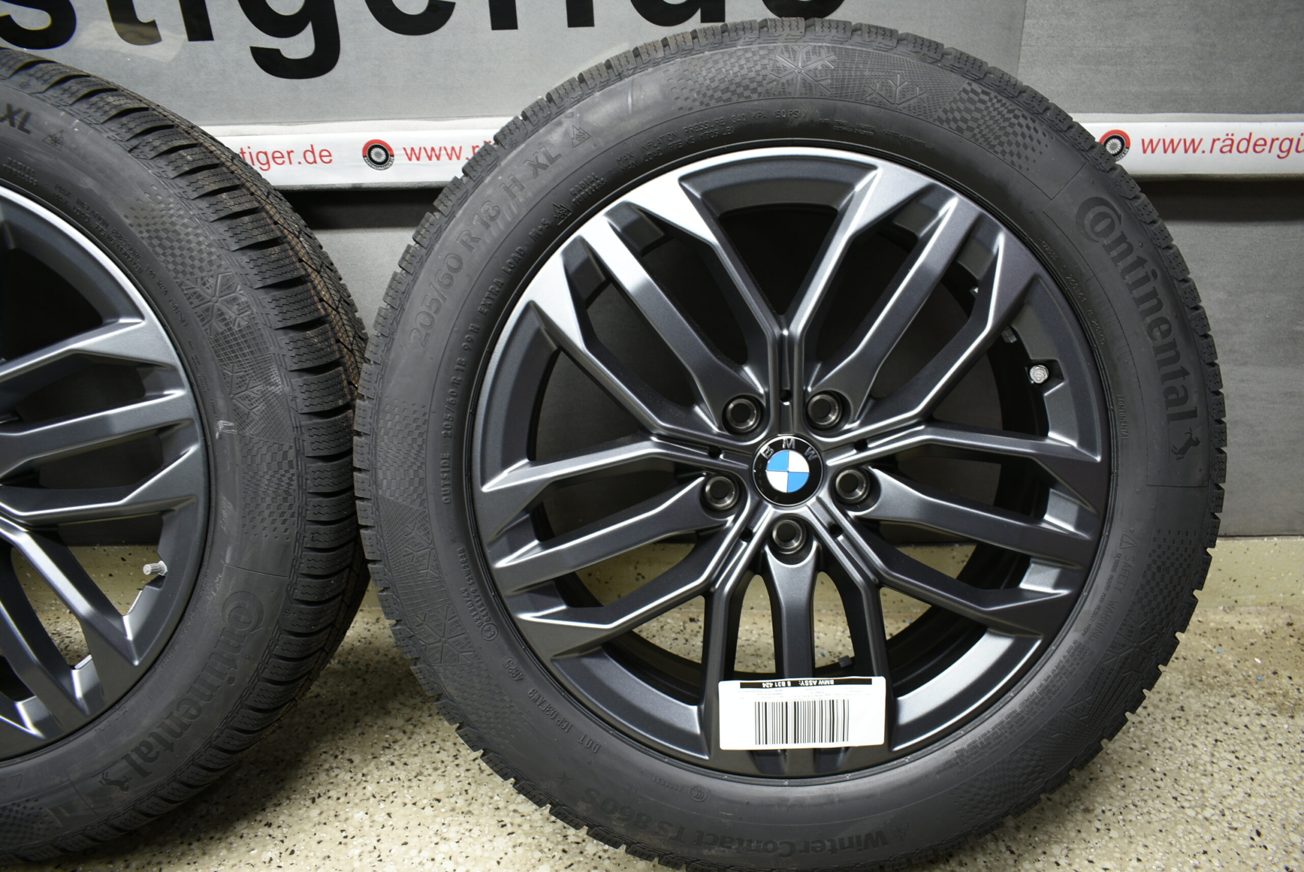 BMW X1 U11 iX1 U11 X2 U10 iX2 U10 U25 Alufelgen mit Winterreifen 205 60 R18 99H Lager Nr. 1107 – Bild 7