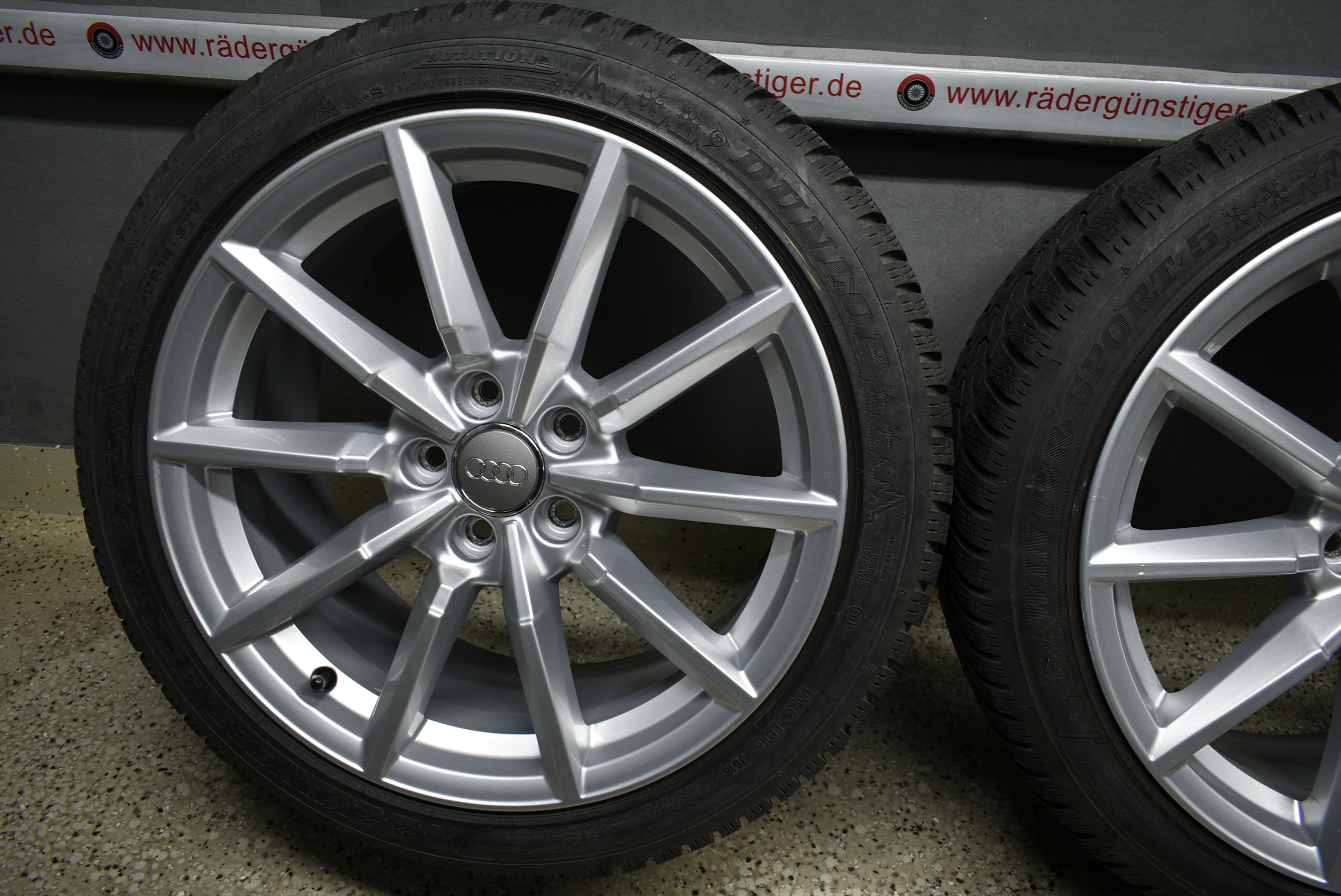 Audi TT TTS Typ: 8S Alufelgen mit Winterreifen 18 Zoll Original Lager Nr. 1133 – Bild 4