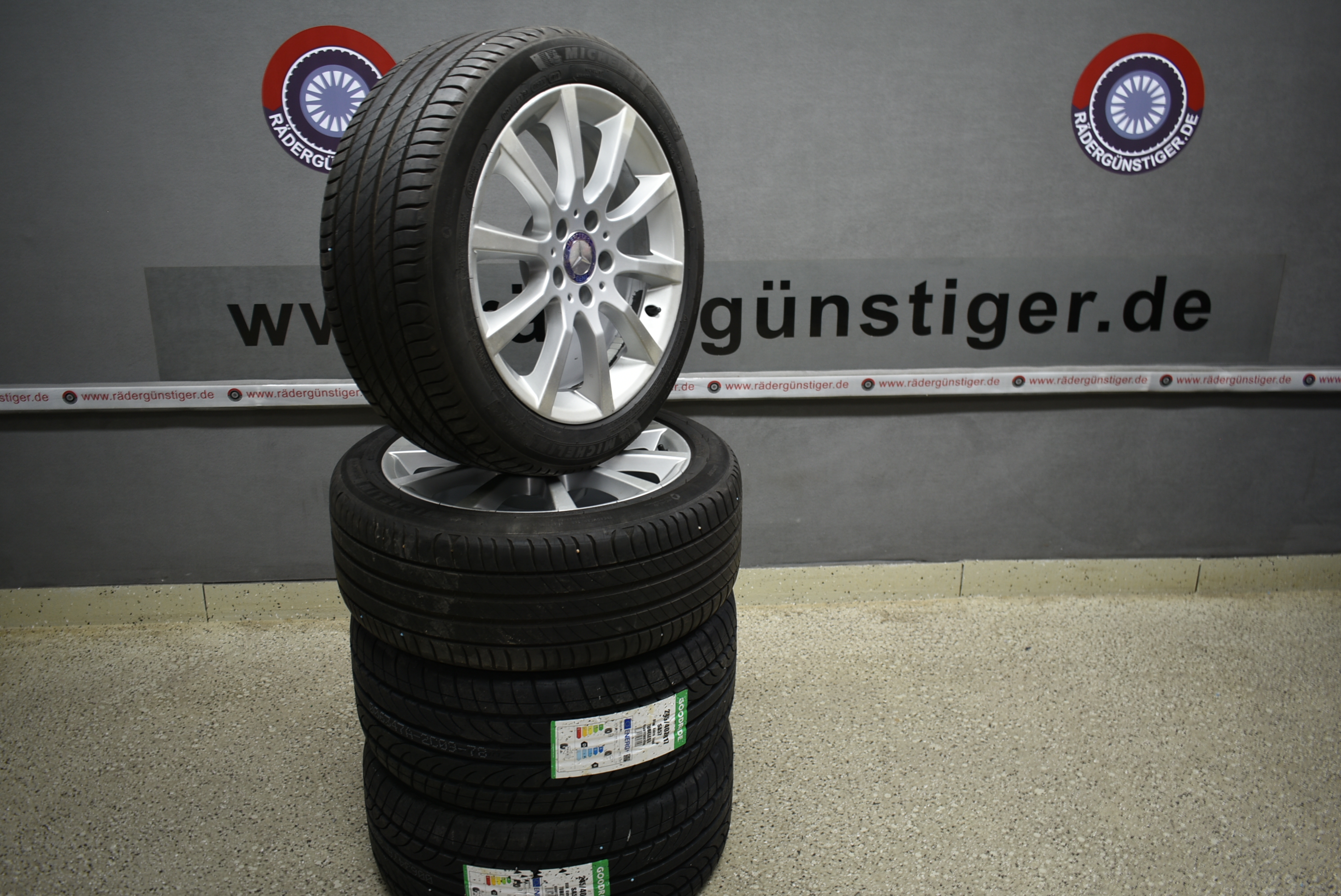 Original Mercedes SLK SLC R172 Alufelgen mir Sommerreifen 17 Zoll Lager Nr. 1142 – Bild 17
