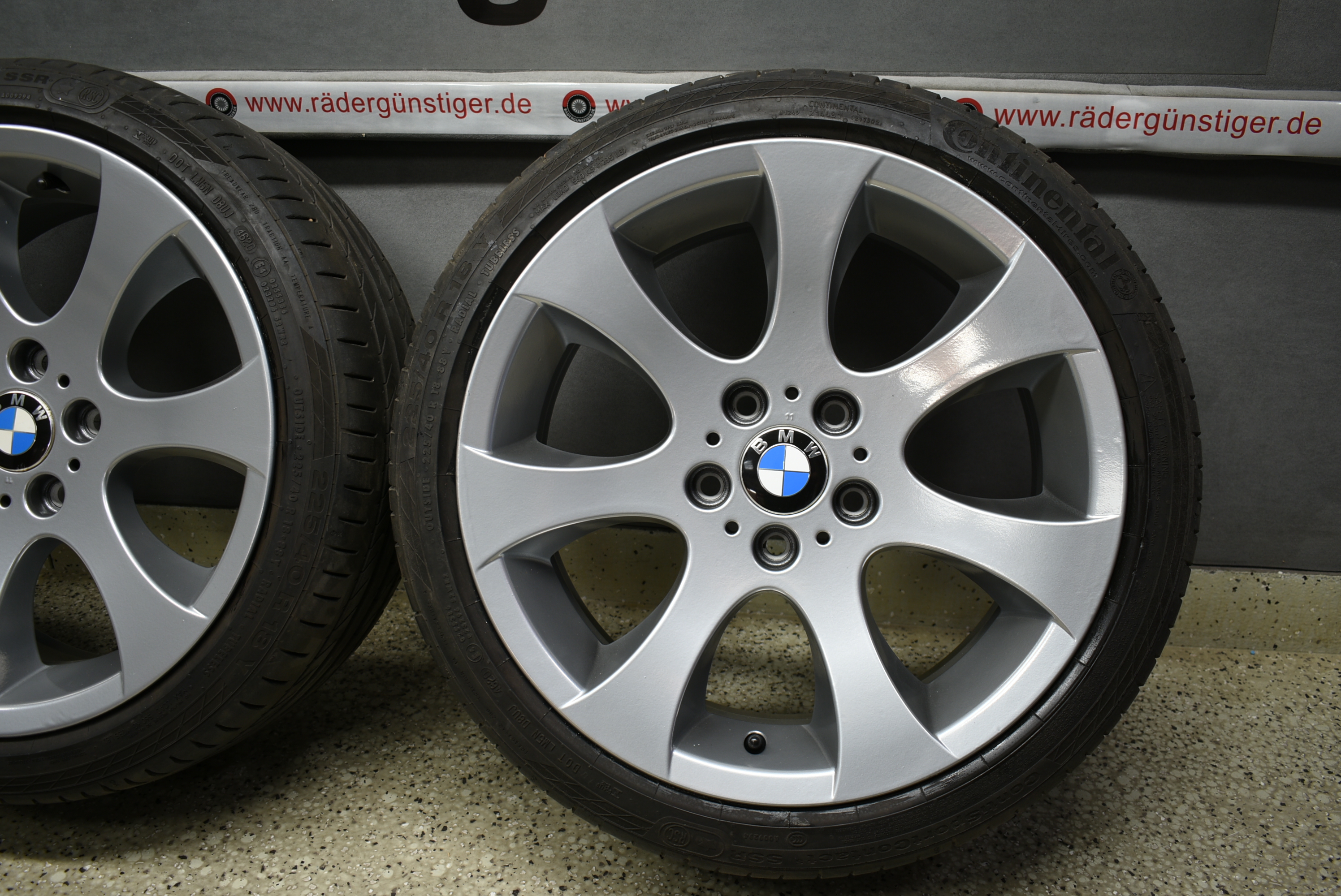 BMW 3er E90 E91 E92 E93 Alufelgen Sommerreifen 18 Zoll Original Lager Nr. 1143 – Bild 7