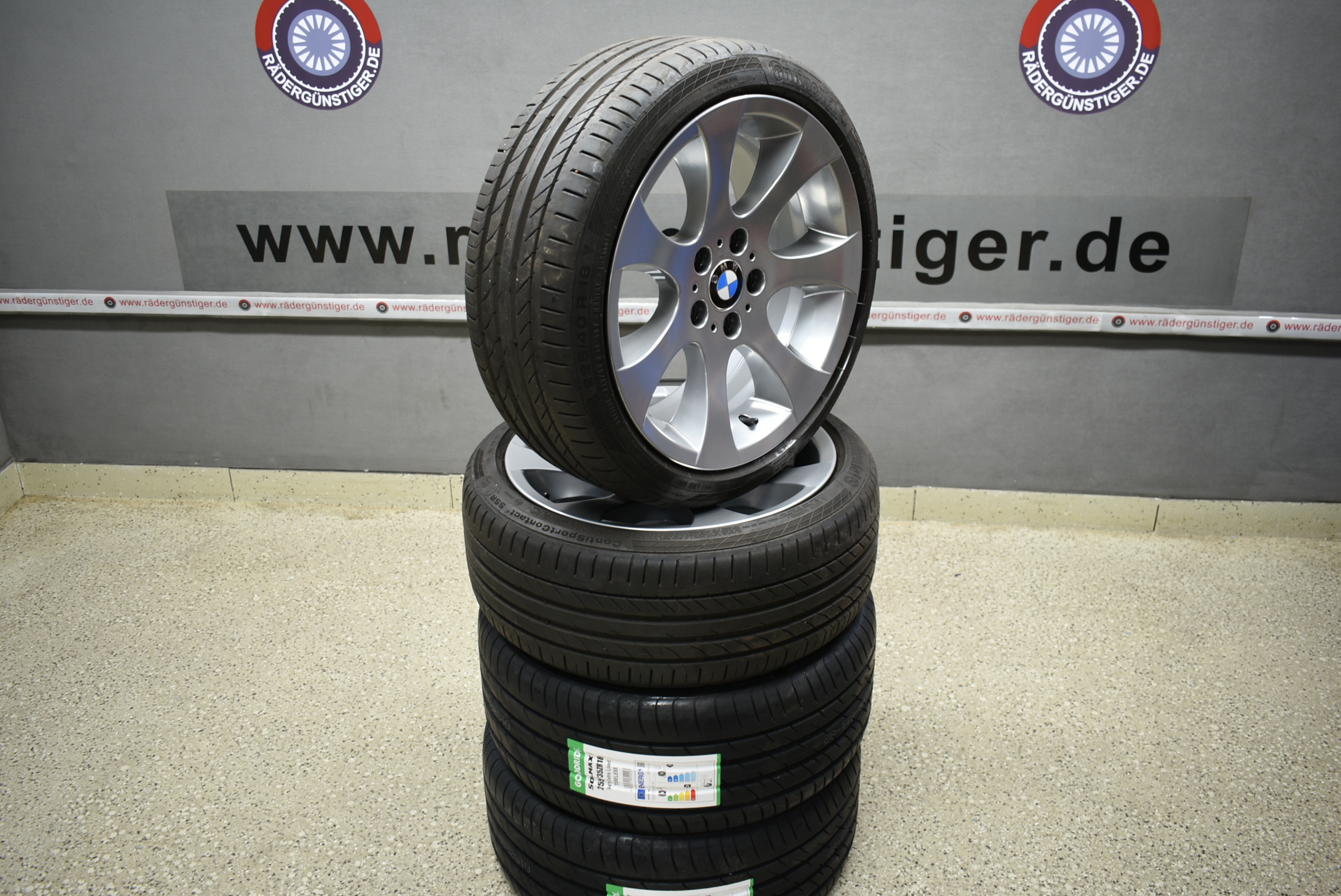 BMW 3er E90 E91 E92 E93 Alufelgen Sommerreifen 18 Zoll Original Lager Nr. 1143 – Bild 21