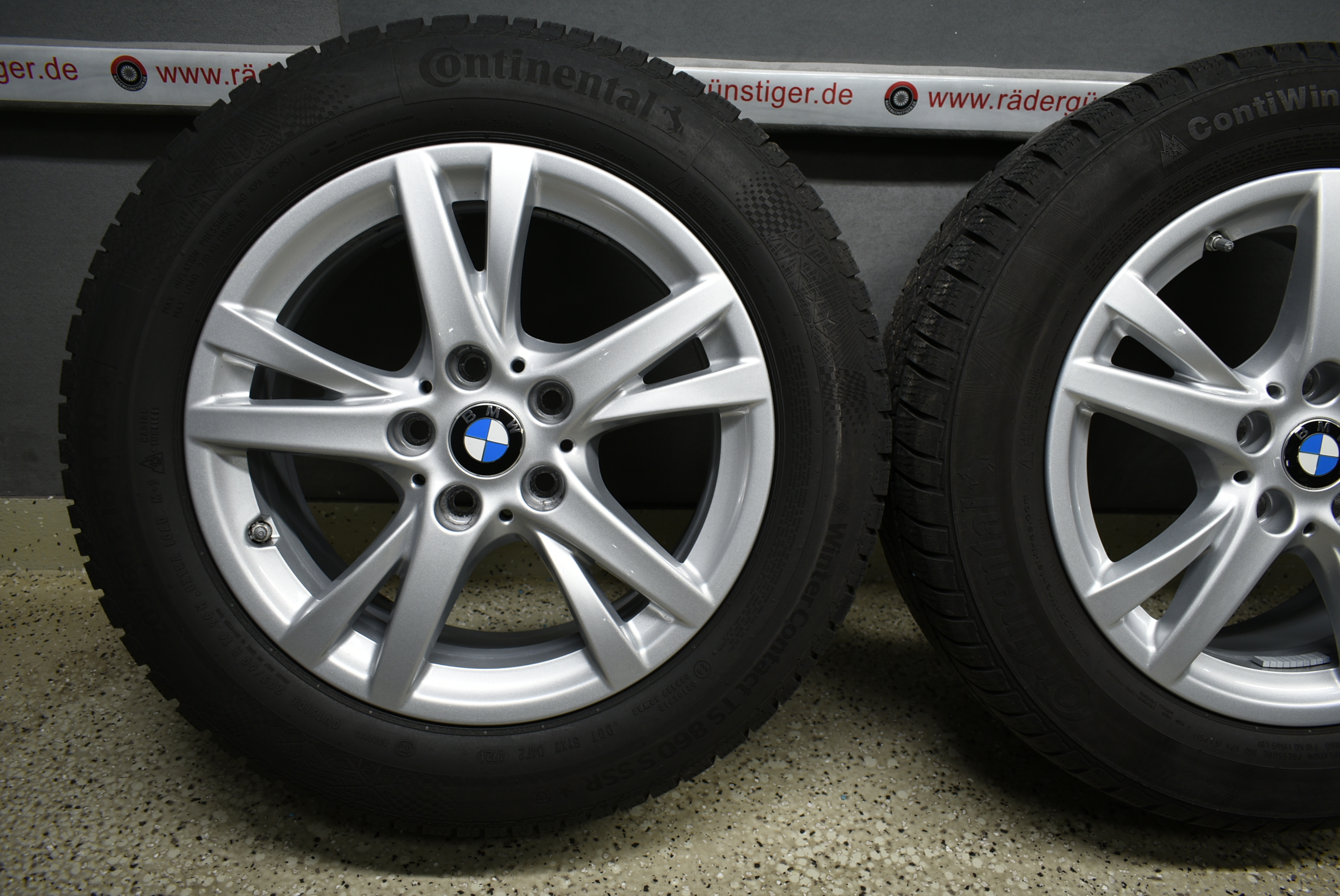 BMW 2er F45 F46 Alufelgen mit Winterreifen 205 60 R16 96 H Lager Nr. 1138 – Bild 4