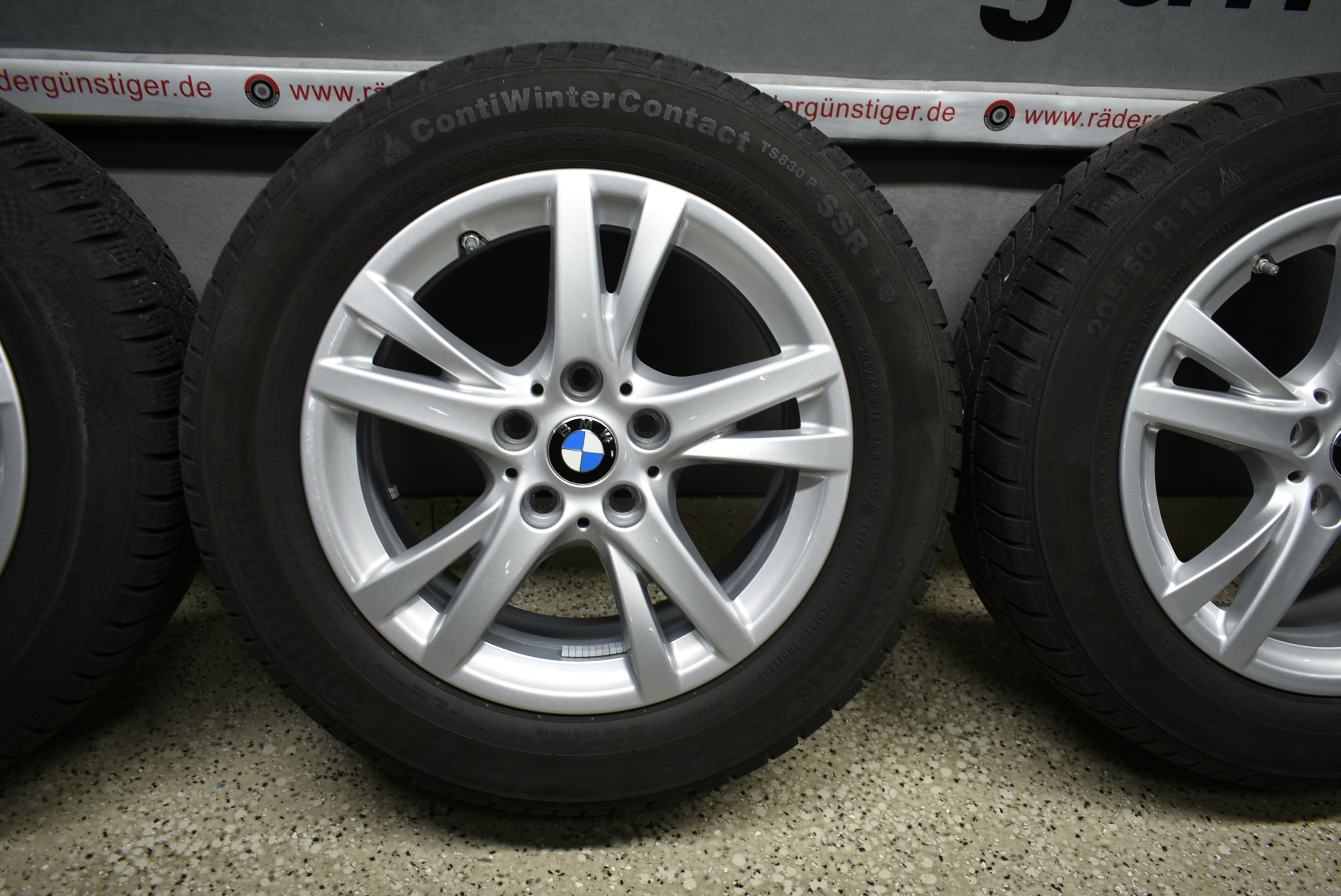 BMW 2er F45 F46 Alufelgen mit Winterreifen 205 60 R16 96 H Lager Nr. 1138 – Bild 5