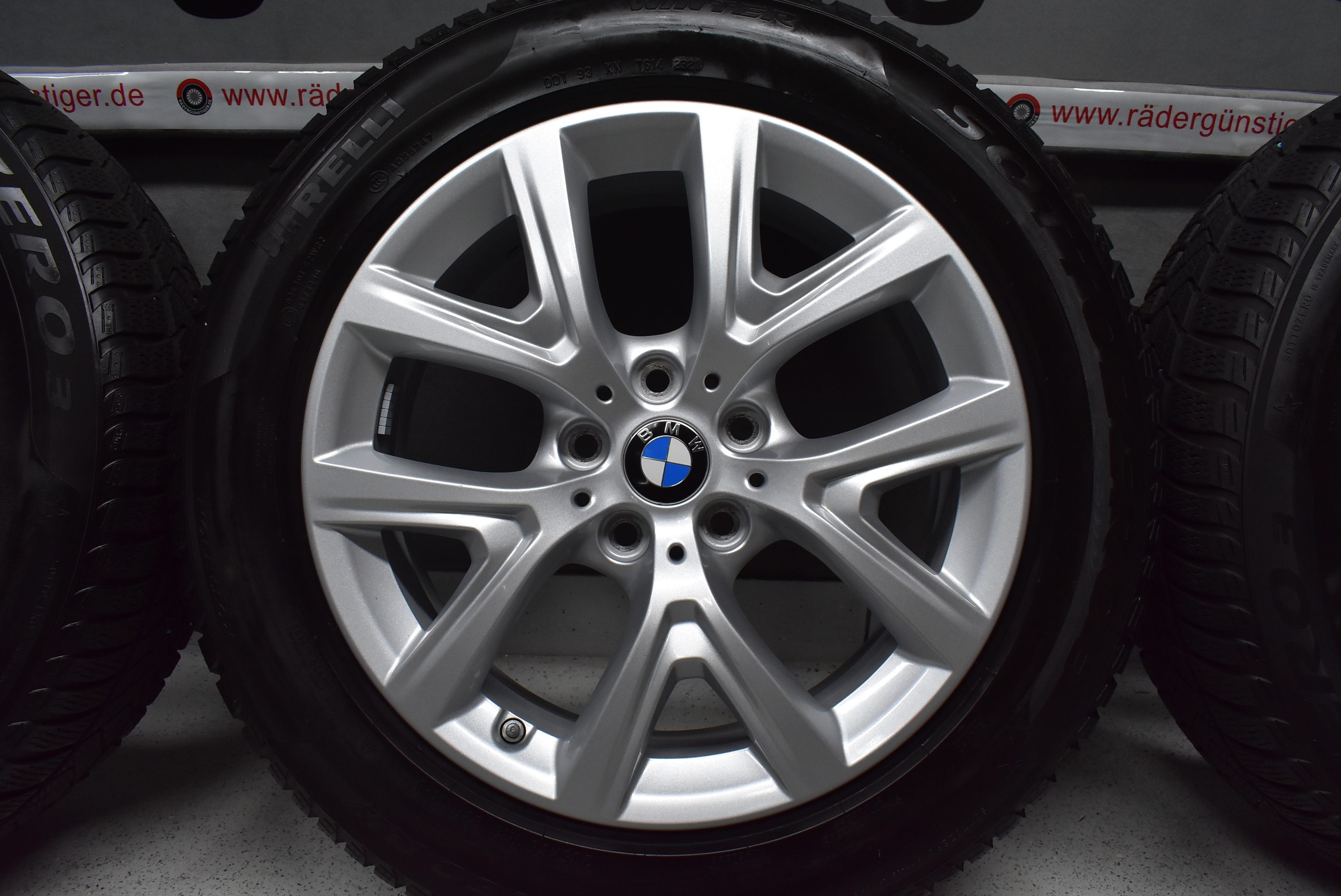 BMW X1 F48 X2 F39 Alufelgen mit Winterreifen 205 60 R17 93 H Lager Nr. 1126 – Bild 5