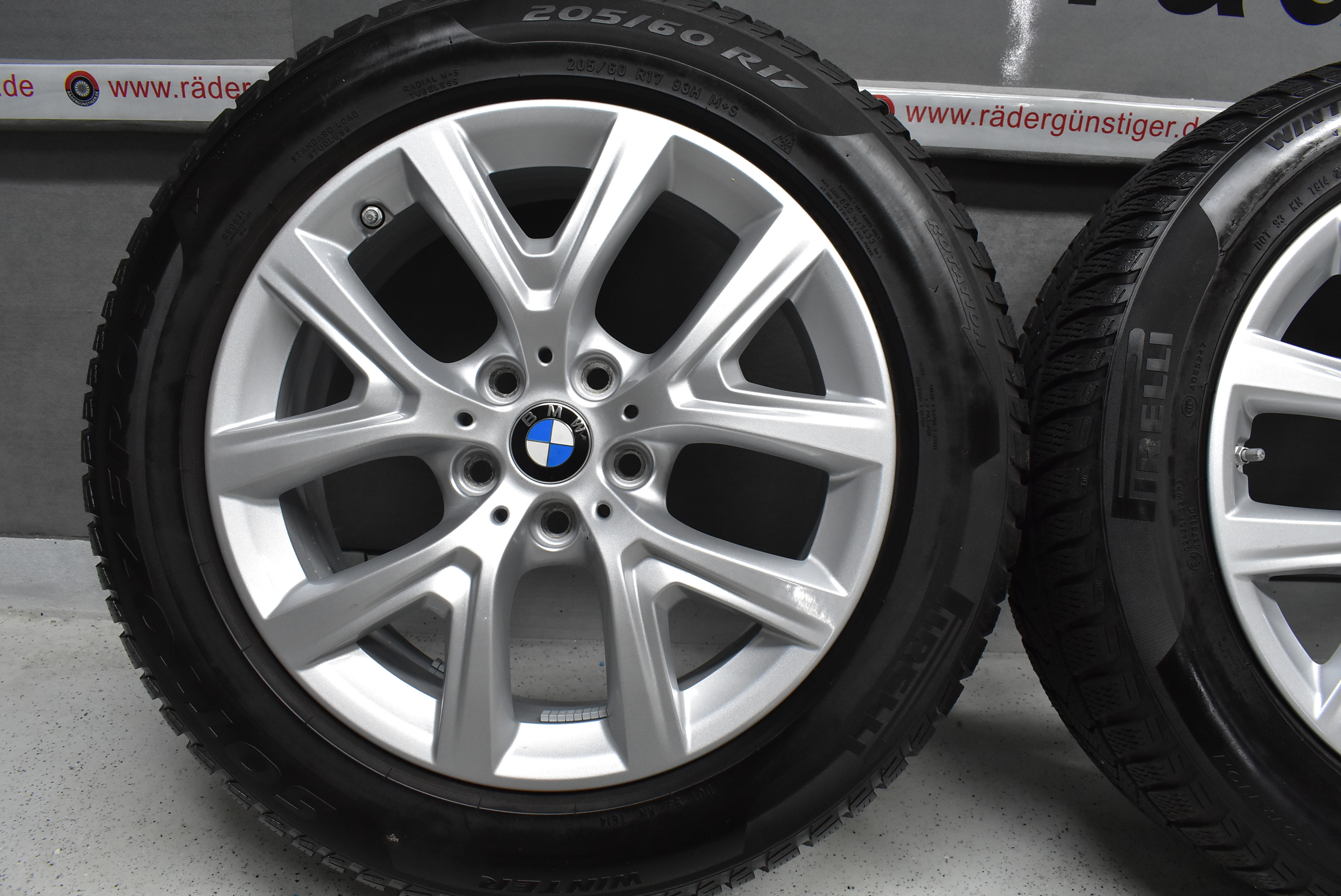 BMW X1 F48 X2 F39 Alufelgen mit Winterreifen 205 60 R17 93 H Lager Nr. 1126 – Bild 7