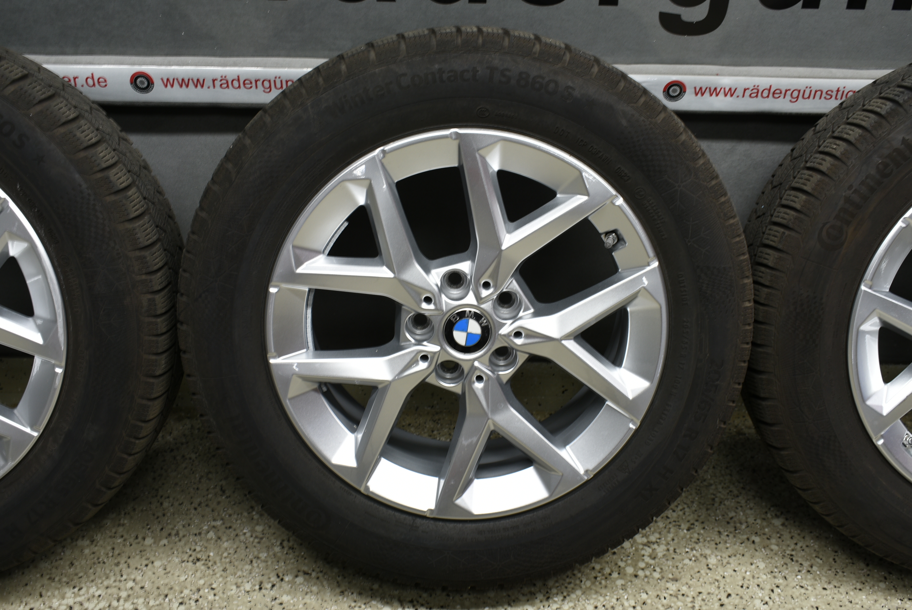 BMW X1 U11 X2 U10 Alufelgen mit Winterreifen 205 65 R17 100H Lager Nr. 1164 – Bild 4