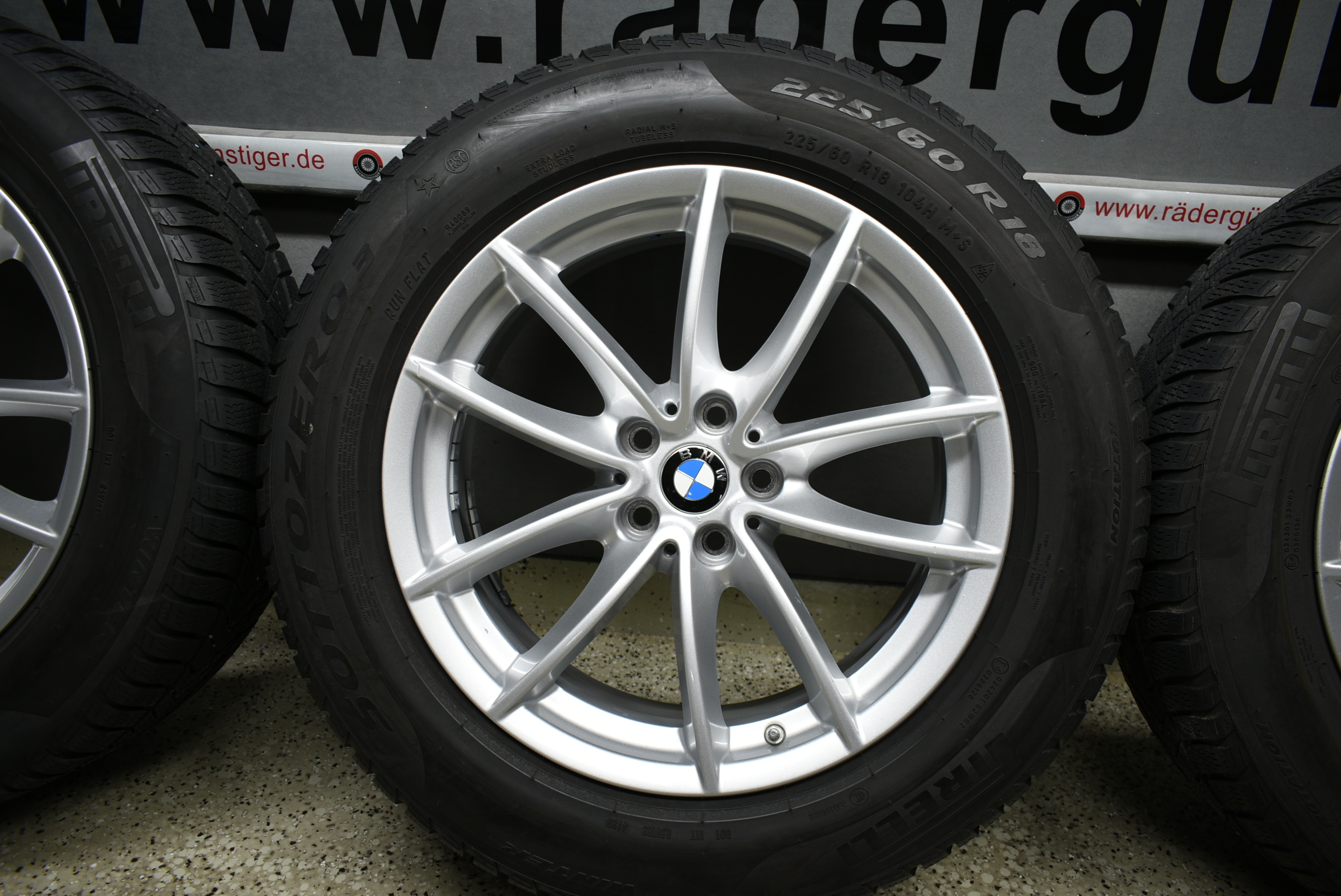 BMW X3 G01 X4 G02 Alufelgen mit Winterreifen 225 60 R18 104 H Lager Nr. 1128 – Bild 5