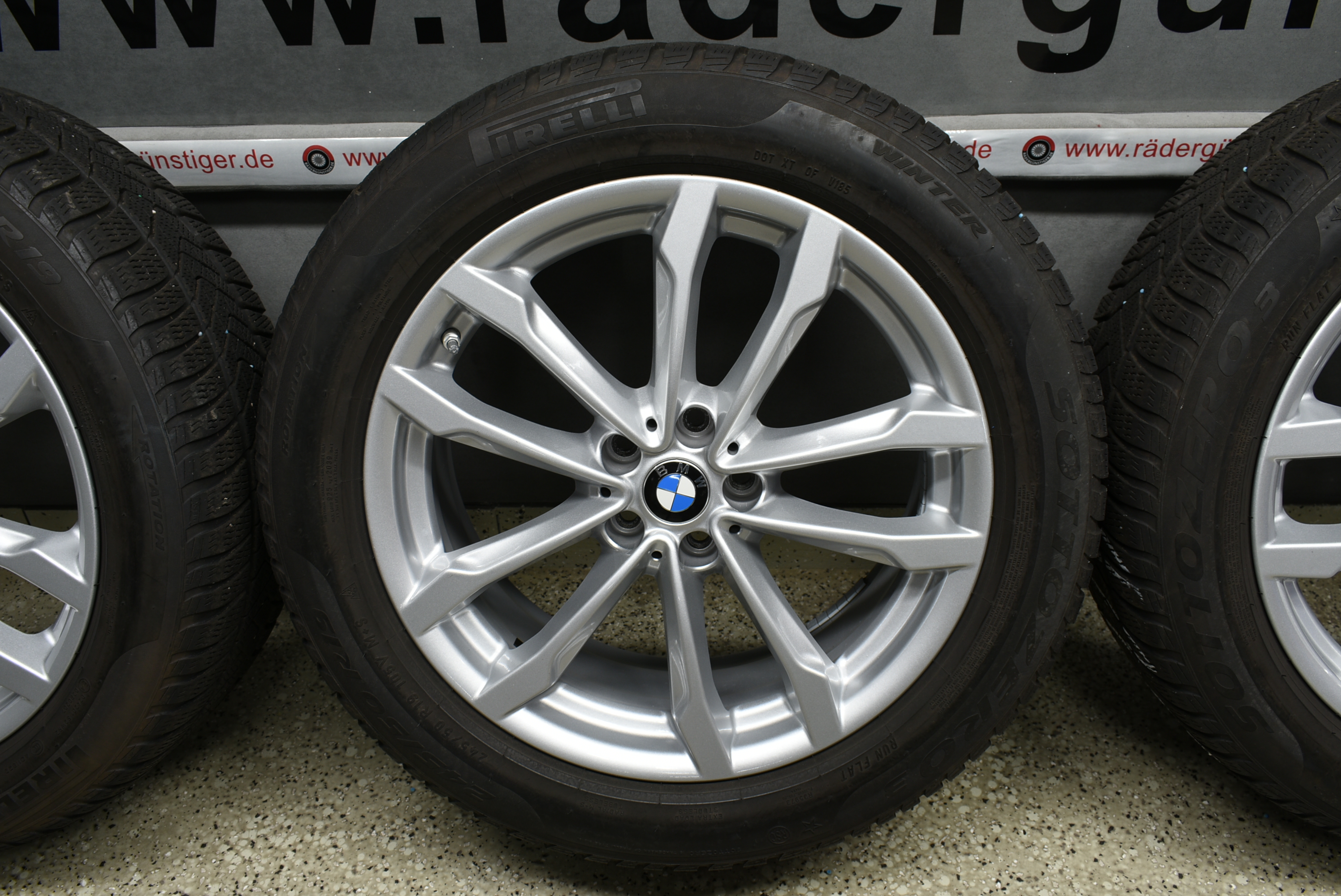 BMW X3 G01 X4 G02 Alufelgen mit Winterreifen 245 50 R19 105 V Lager Nr. 1166 – Bild 5
