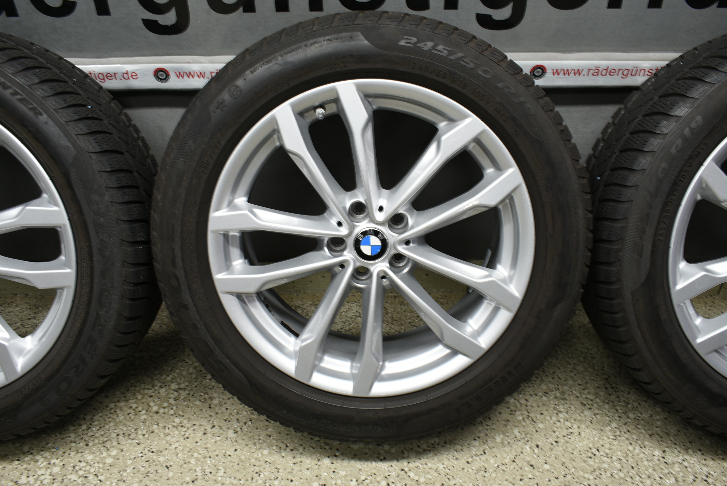BMW X3 G01 X4 G02 Alufelgen mit Winterreifen 245 50 R19 105 V Lager Nr. 1166 – Bild 6