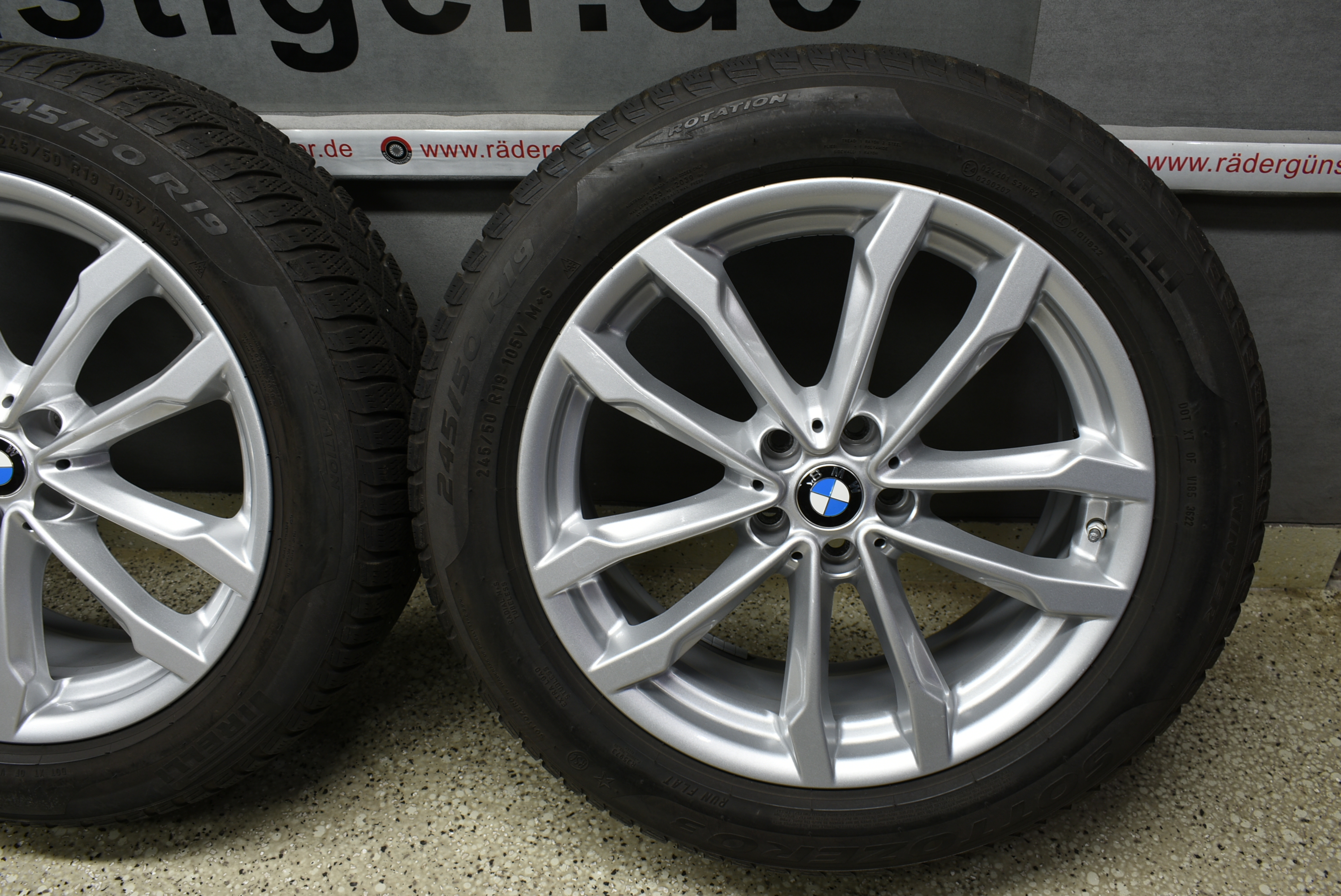 BMW X3 G01 X4 G02 Alufelgen mit Winterreifen 245 50 R19 105 V Lager Nr. 1166 – Bild 7