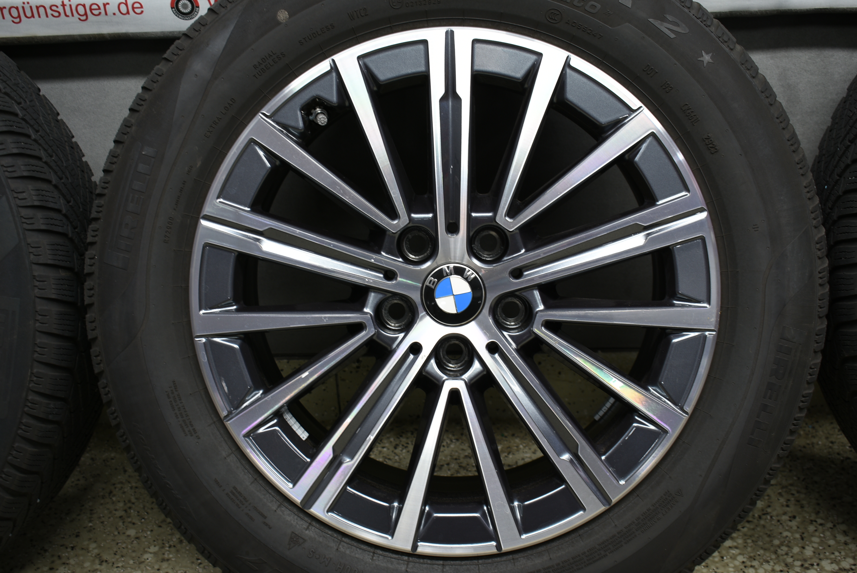 BMW X1 U11 X2 U10 Alufelgen mit Winterreifen 205 65 R17 100H Lager Nr. 1191 – Bild 5