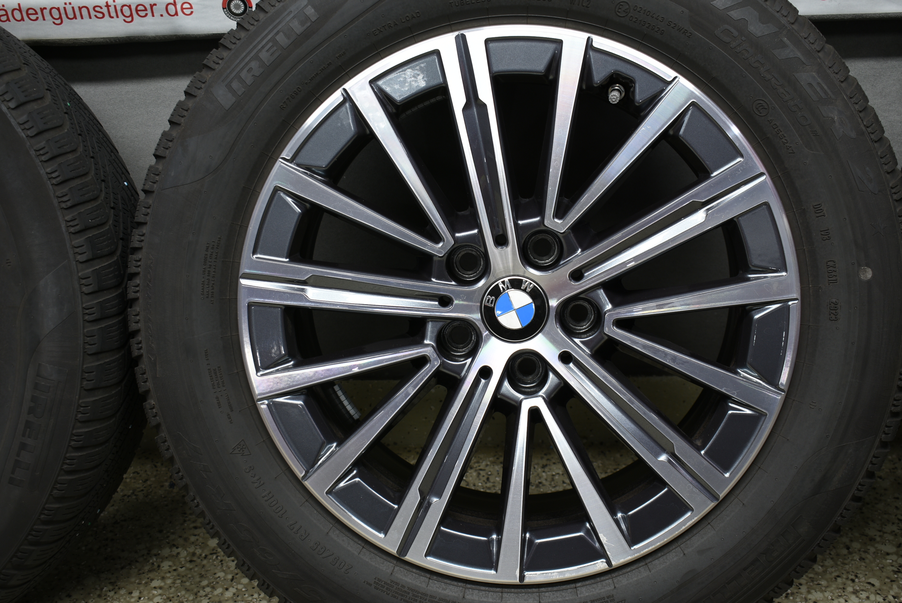 BMW X1 U11 X2 U10 Alufelgen mit Winterreifen 205 65 R17 100H Lager Nr. 1191 – Bild 6
