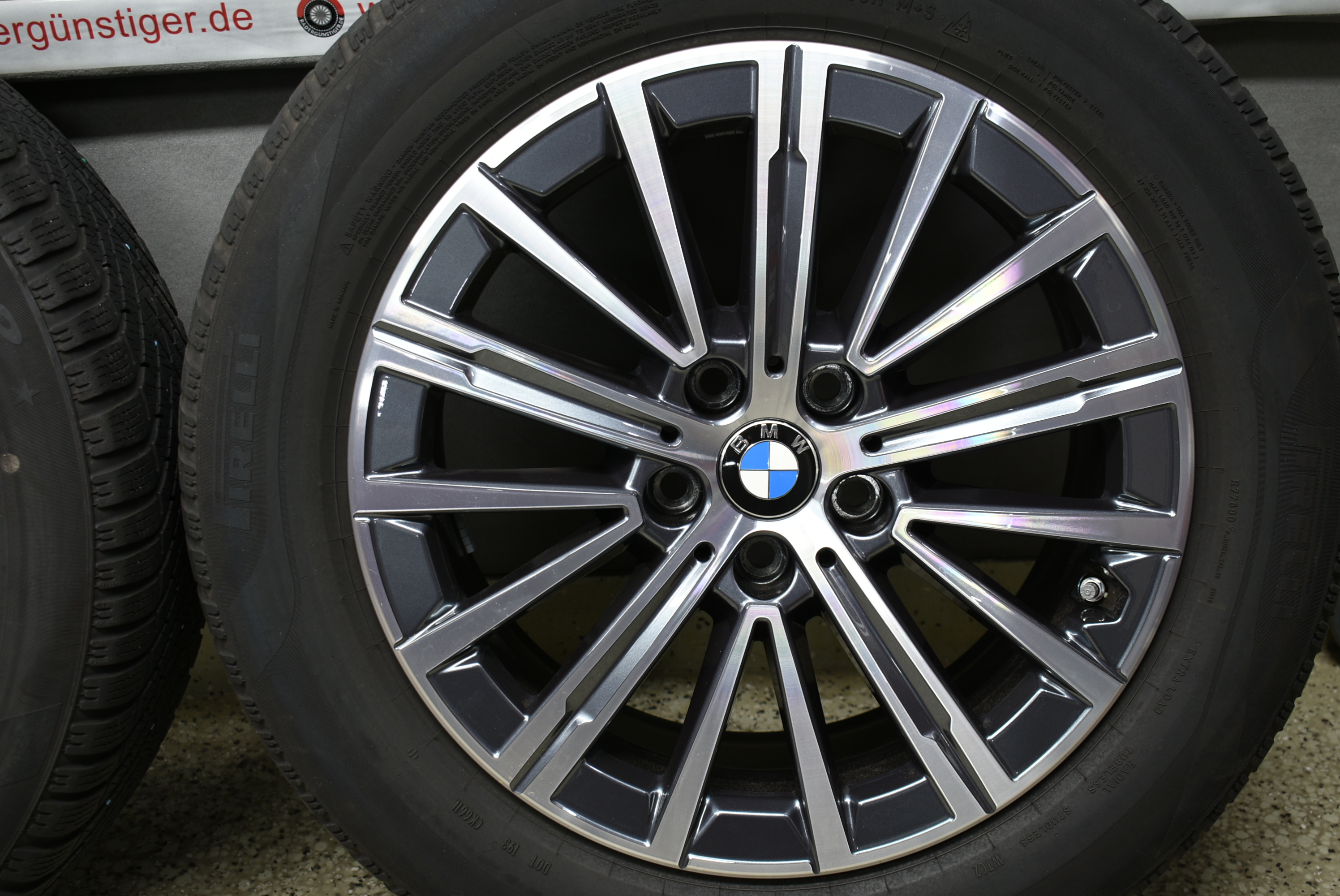 BMW X1 U11 X2 U10 Alufelgen mit Winterreifen 205 65 R17 100H Lager Nr. 1191 – Bild 7